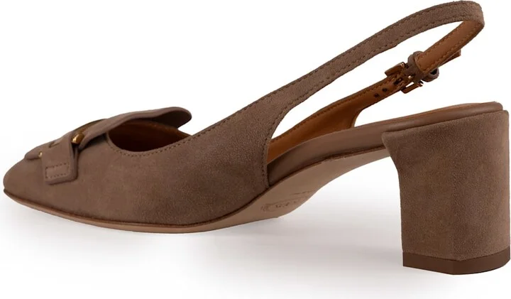Suede Slingback Pumps - Image 2