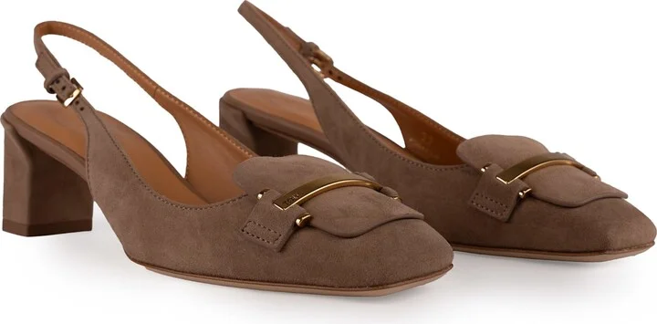 Suede Slingback Pumps - Image 3