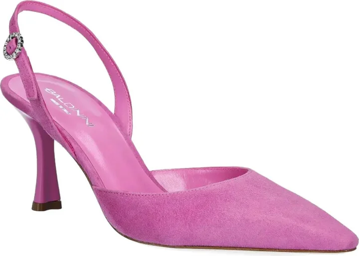 Suede Slingback Pumps - Image 2