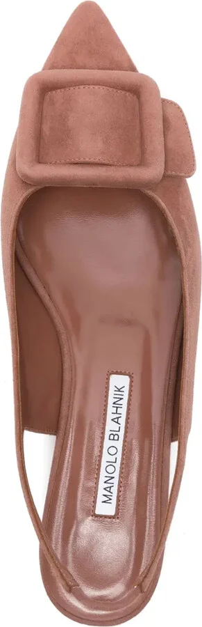 Suede Slingback Pumps - Image 4