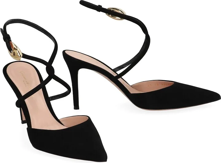 Suede Slingback Pumps - Image 3