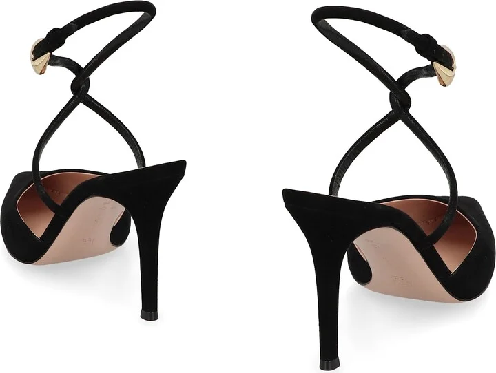 Suede Slingback Pumps - Image 4