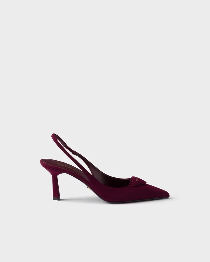 Suede slingback pumps - Image 2