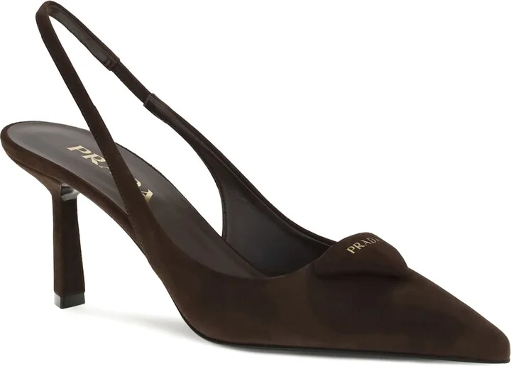 Suede Slingback Pumps - Image 2