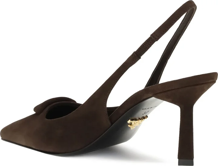 Suede Slingback Pumps - Image 3