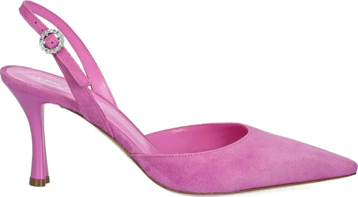 Suede Slingback Pumps
