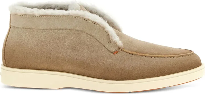 Suede Slip-On Boots