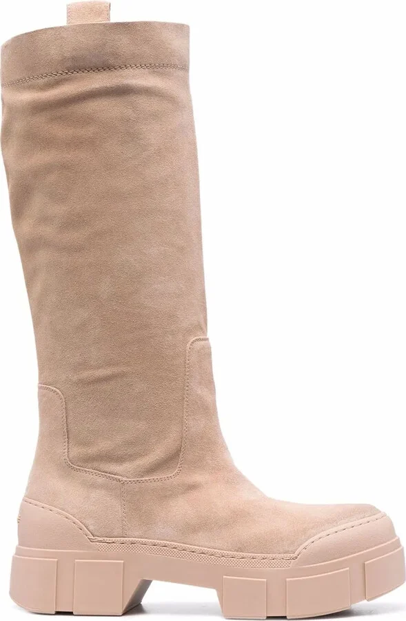 Suede Slip-On Boots