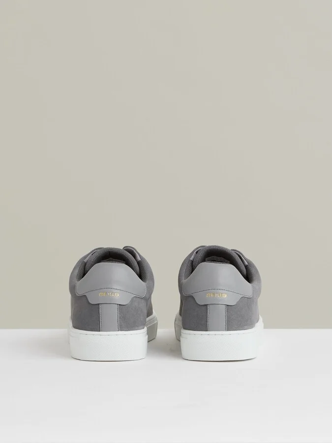 Suede Slip-on Elasticated Trainers - Image 4