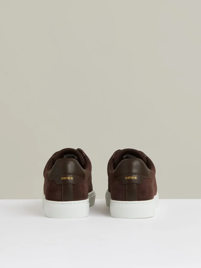 Suede Slip-on Elasticated Trainers - Image 5