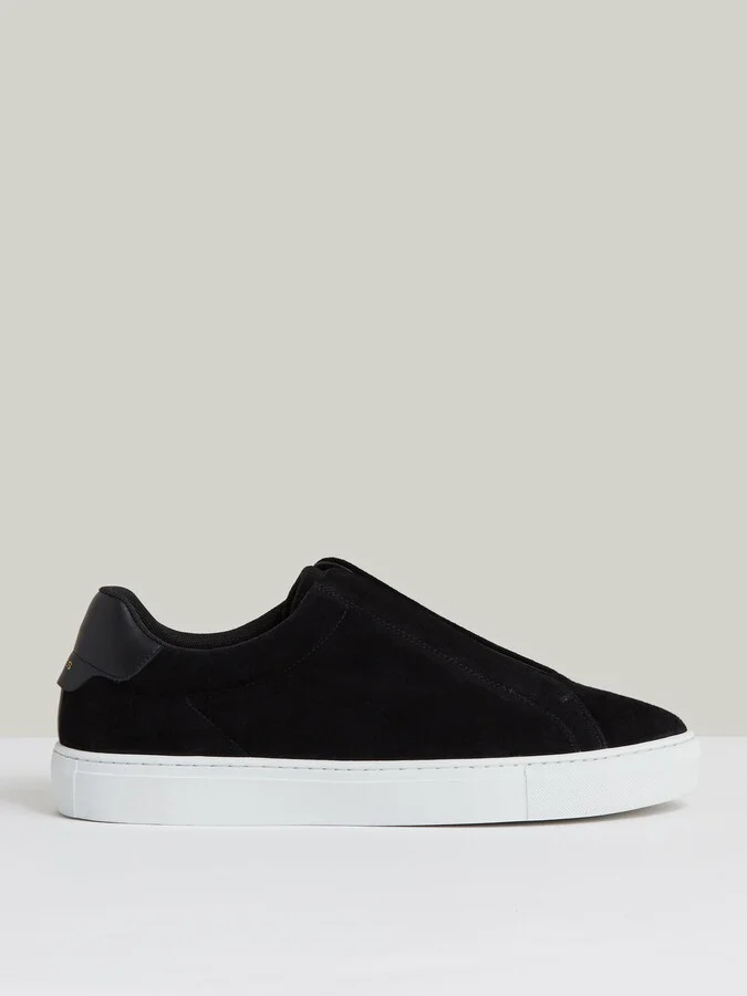 Suede Slip-on Elasticated Trainers
