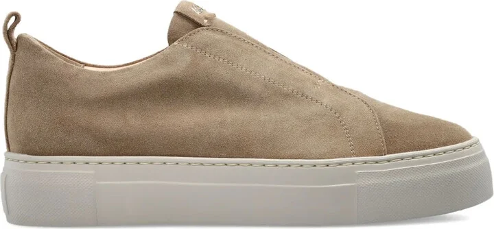 Suede Slip-On Low-Top Sneakers