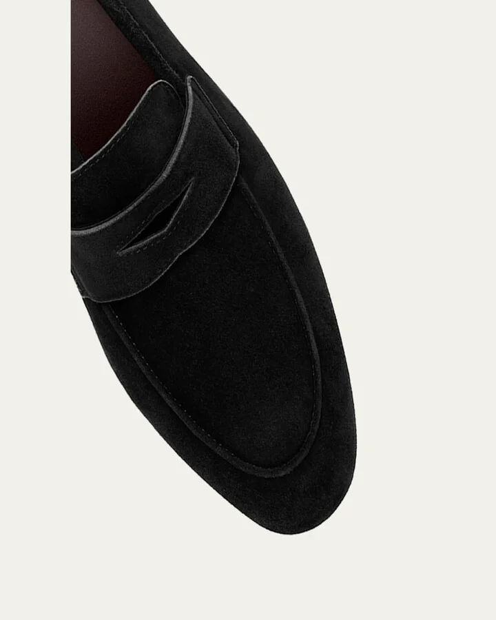Suede Slip-On Penny Loafer - Image 9