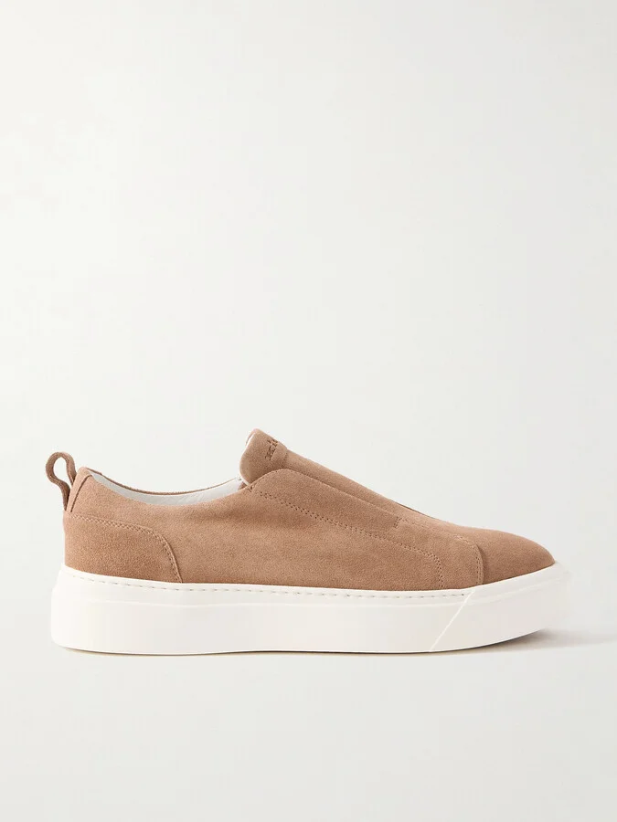 Suede Slip-On Sneakers