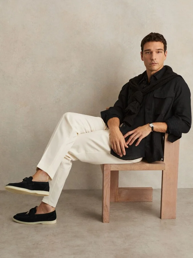 Suede Slip On Tassel Loafers - Image 2