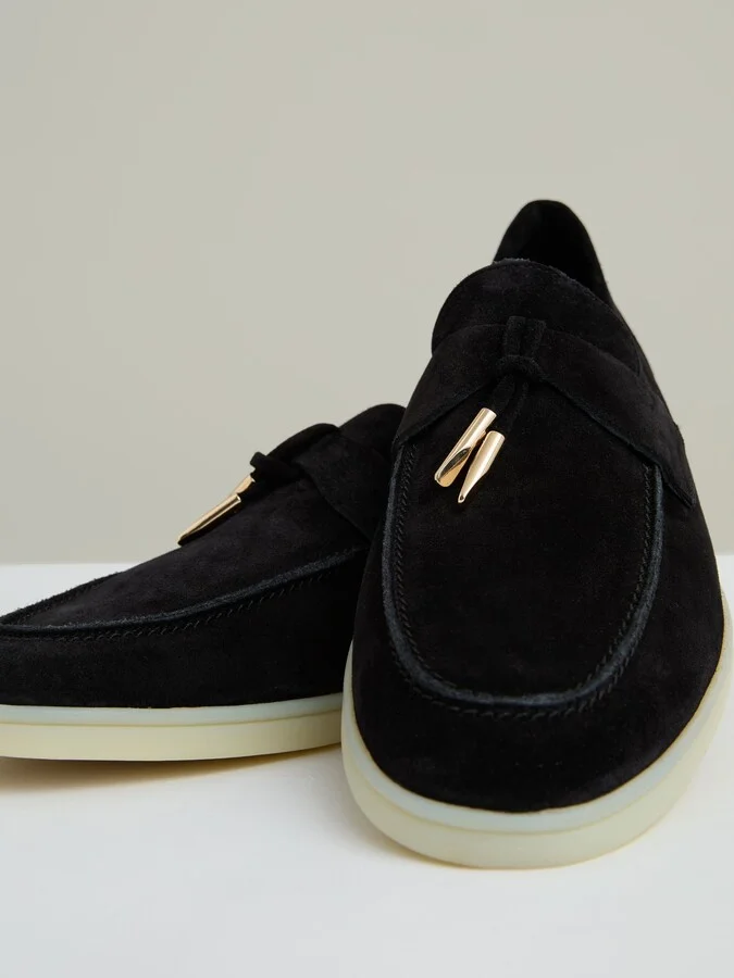 Suede Slip On Tassel Loafers - Image 5