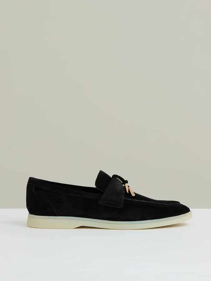 Suede Slip On Tassel Loafers