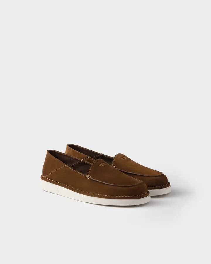 Suede slip-ons