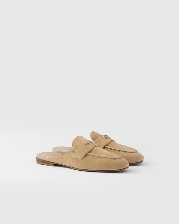 Suede slippers