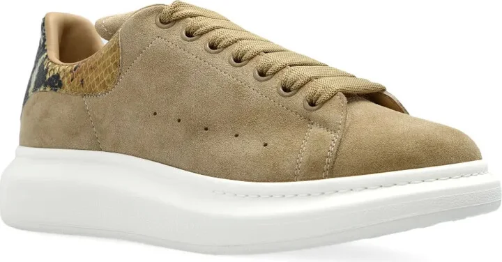 Suede Snake-Detail Trainers - Image 2