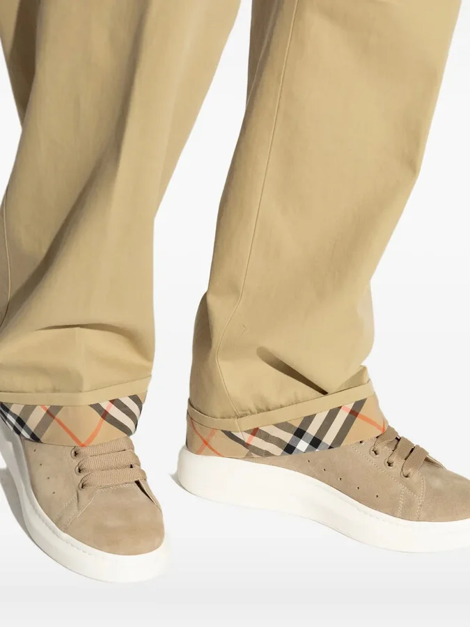 Suede Snake-Detail Trainers - Image 5
