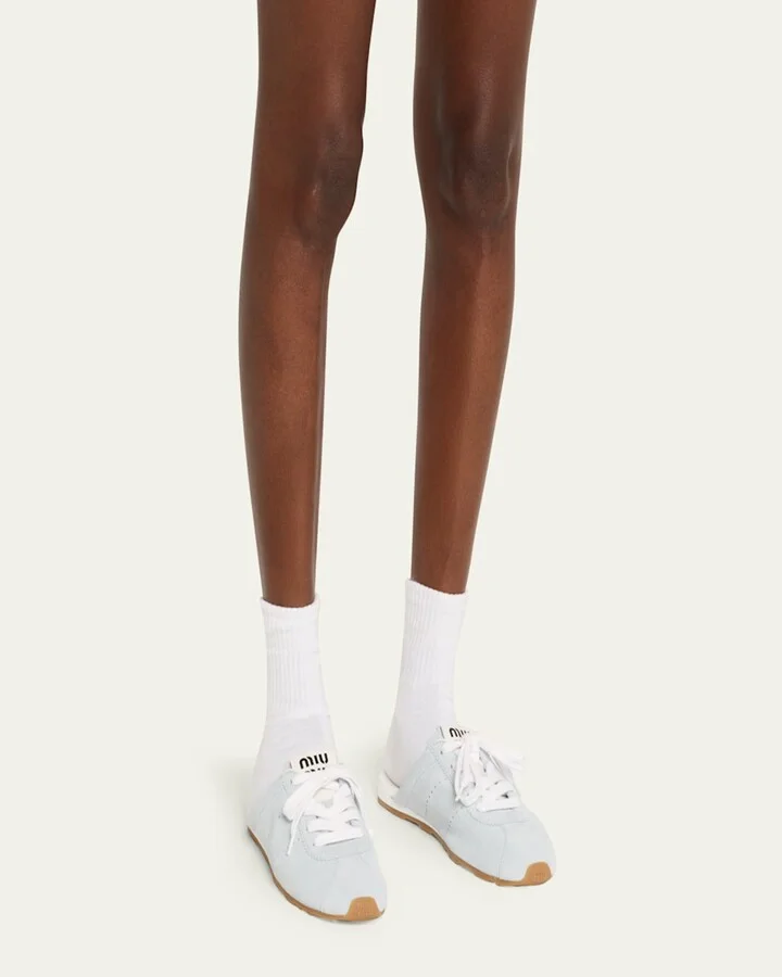 Suede Sneaker Mules - Image 6