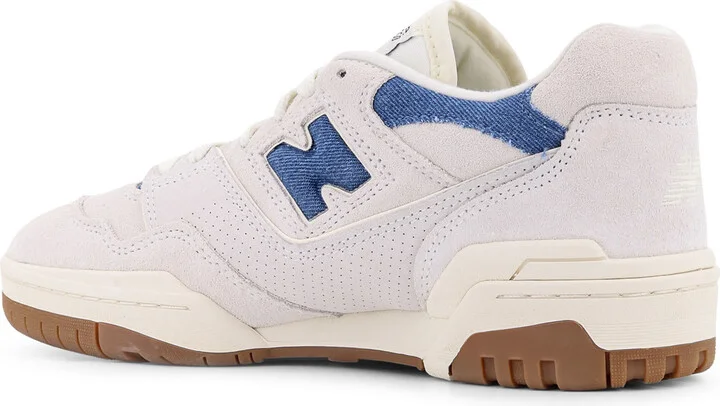 Suede Sneakers With Denim Details - Image 3
