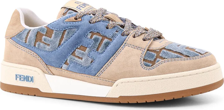 Suede Sneakers With Ff Inserts - Image 2