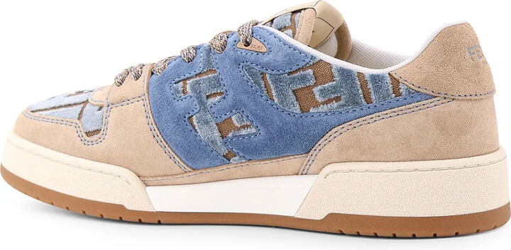 Suede Sneakers With Ff Inserts - Image 3