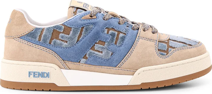 Suede Sneakers With Ff Inserts