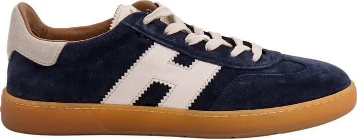 Suede Sneakers With Leather Profiles