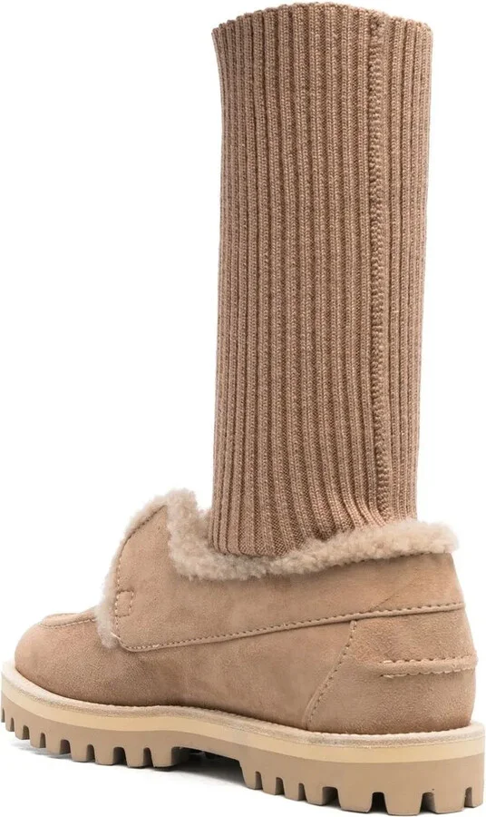 Suede Sock-Ankle Boots - Image 3