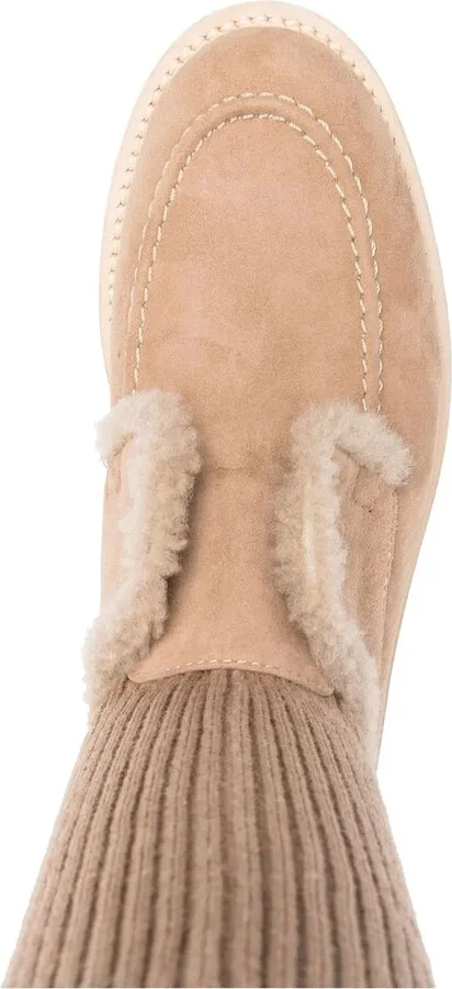 Suede Sock-Ankle Boots - Image 4