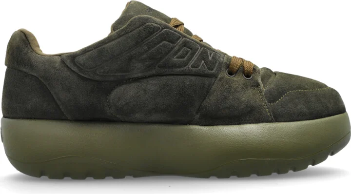 Suede Sport Shoes `Puffer`, , - Green
