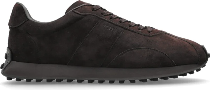 Suede Sports Shoes, , - Brown