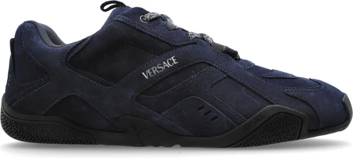 Suede Sports Shoes, , Navy - Blue
