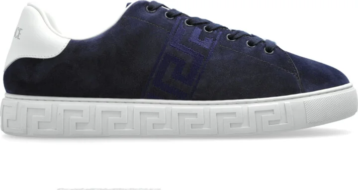 Suede Sports Shoes, , Navy - Blue