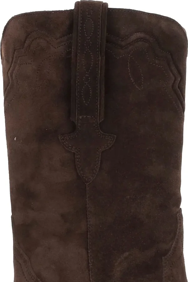 Suede Square-Toe Boots - Image 4