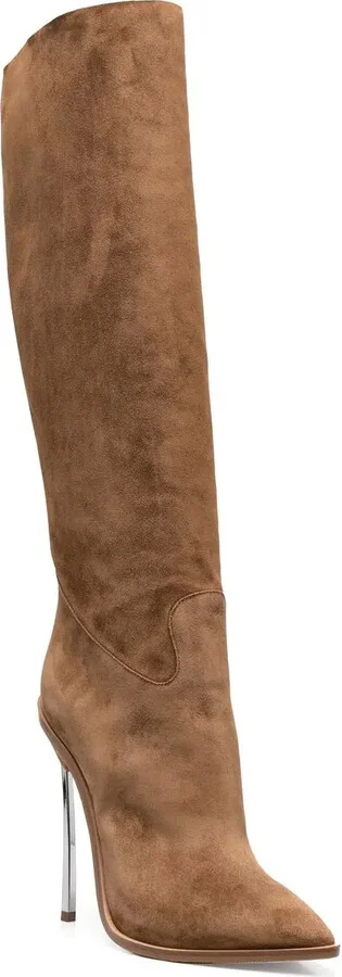 Suede Stiletto Boots - Image 2