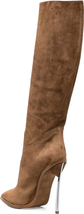 Suede Stiletto Boots - Image 3