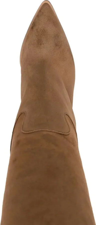 Suede Stiletto Boots - Image 4