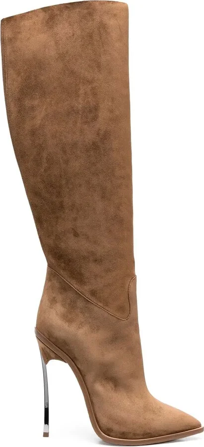 Suede Stiletto Boots