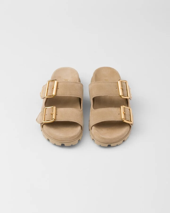 Suede strap slides - Image 3