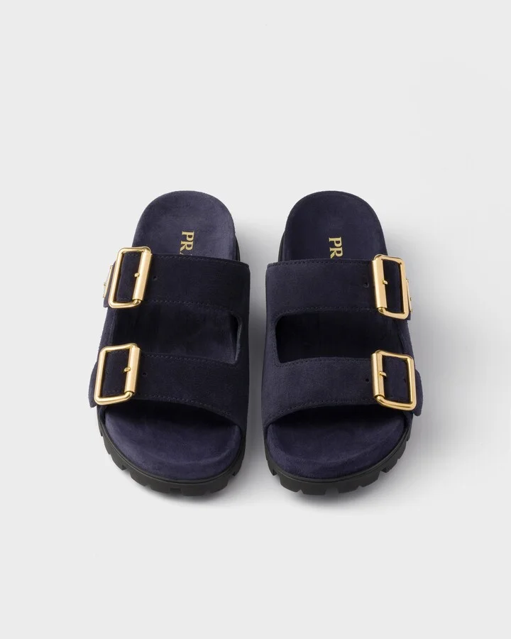Suede strap slides - Image 3
