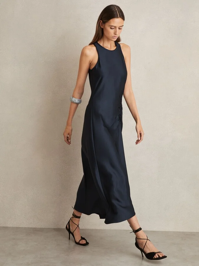 Suede Strappy Heeled Sandals - Image 2