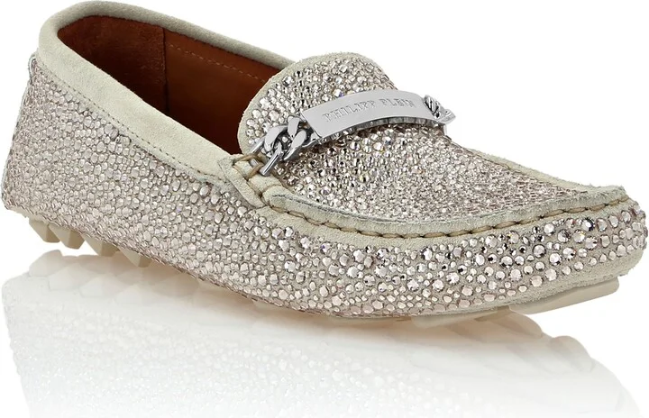 Suede Strass Moccasin