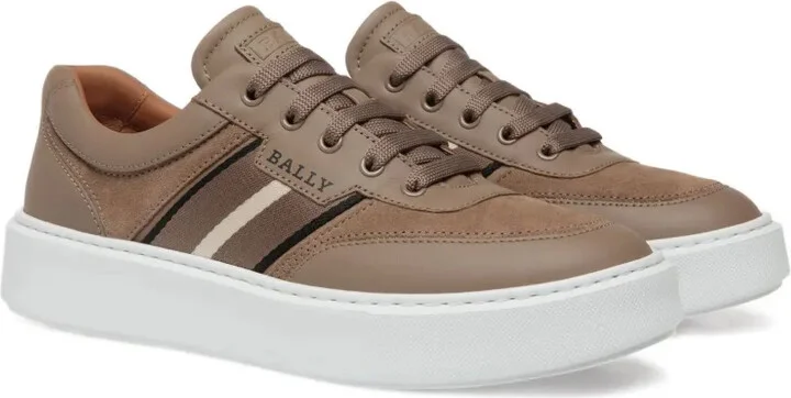 Suede Stripe-Detailing Sneakers - Image 2