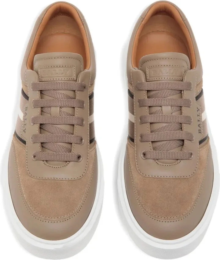Suede Stripe-Detailing Sneakers - Image 3