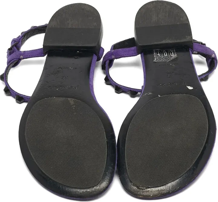Suede Stud Sandals - Image 4