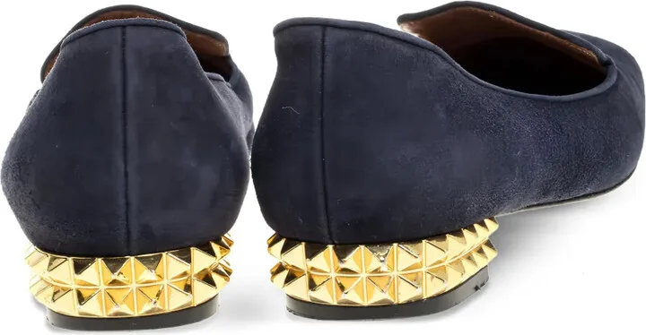 Suede Studded-Heel Shoes - Image 3